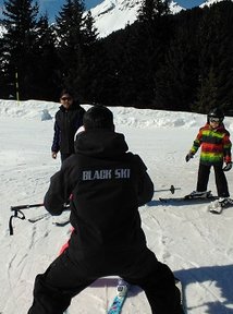 ESA Black Ski Children courses Courchevel Méribel Vla Thorens