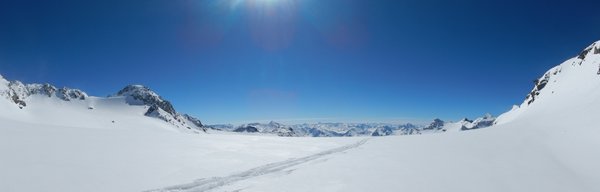 Glacier Ski touring Chamonix Guides Agency Black Ski