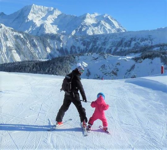 Cours privés bébé ski ecole de ski courchevel black ski